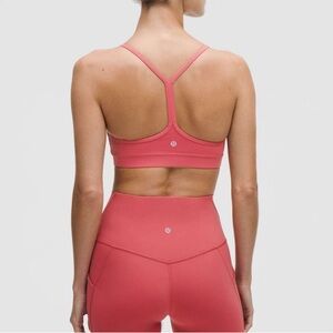 NWT Lululemon Flow Y Bra Nulu *Light Support, A–C Cups
Desert Red